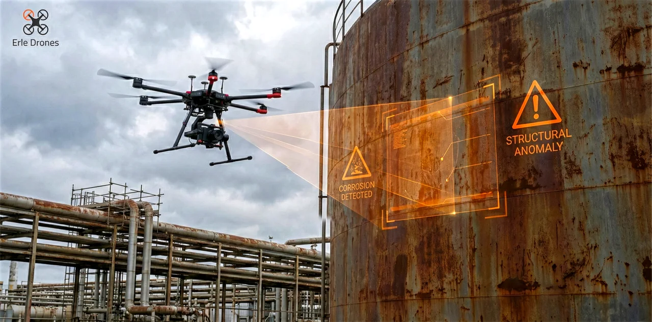 Industrieinspektion Drohne Anlage